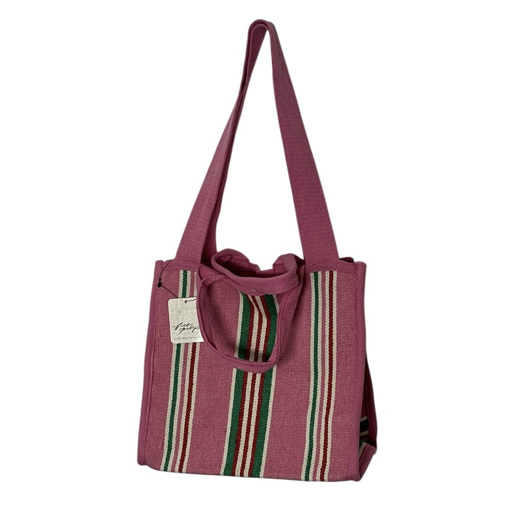 New Free People Canvas Tote Pink Shopping Coquetteβ